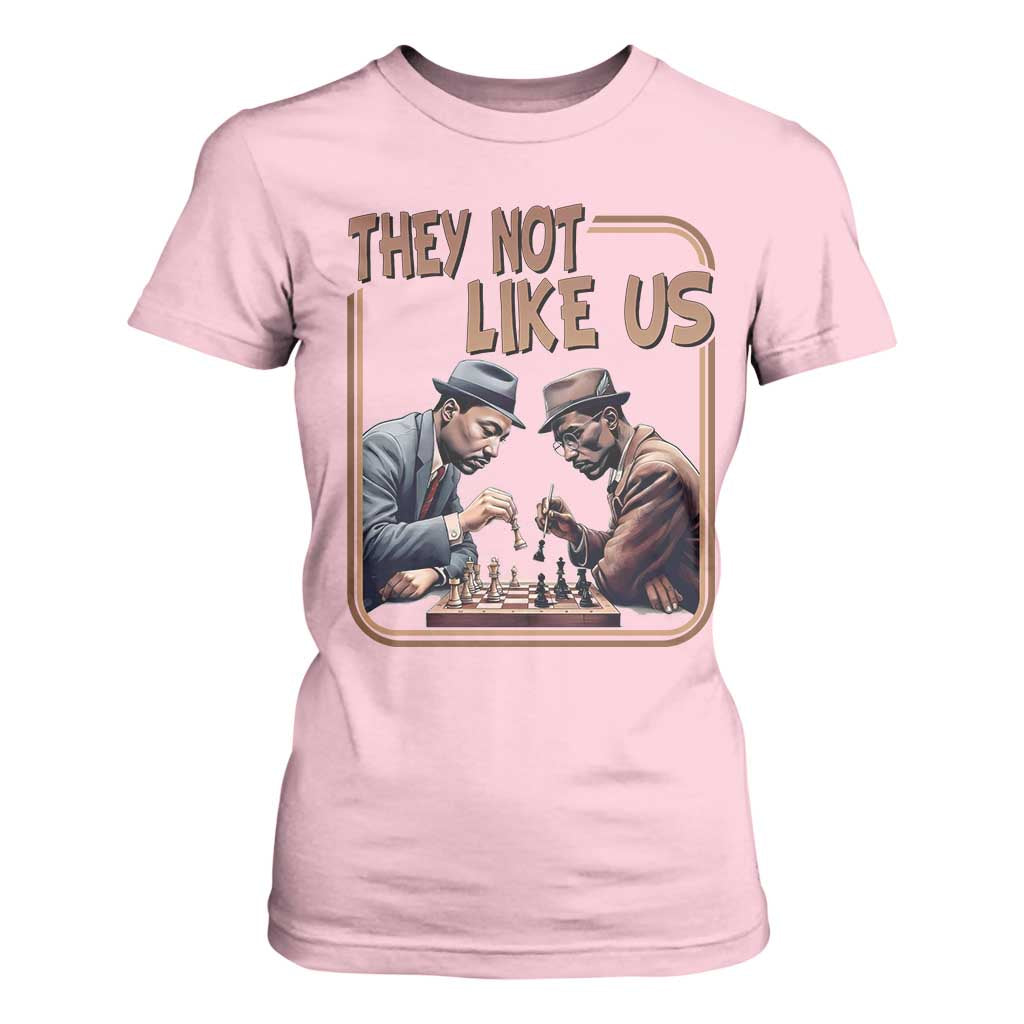 MLK And Malcolm X T Shirt For Women They Not Like Us Revolutionary Leaders - African Pride