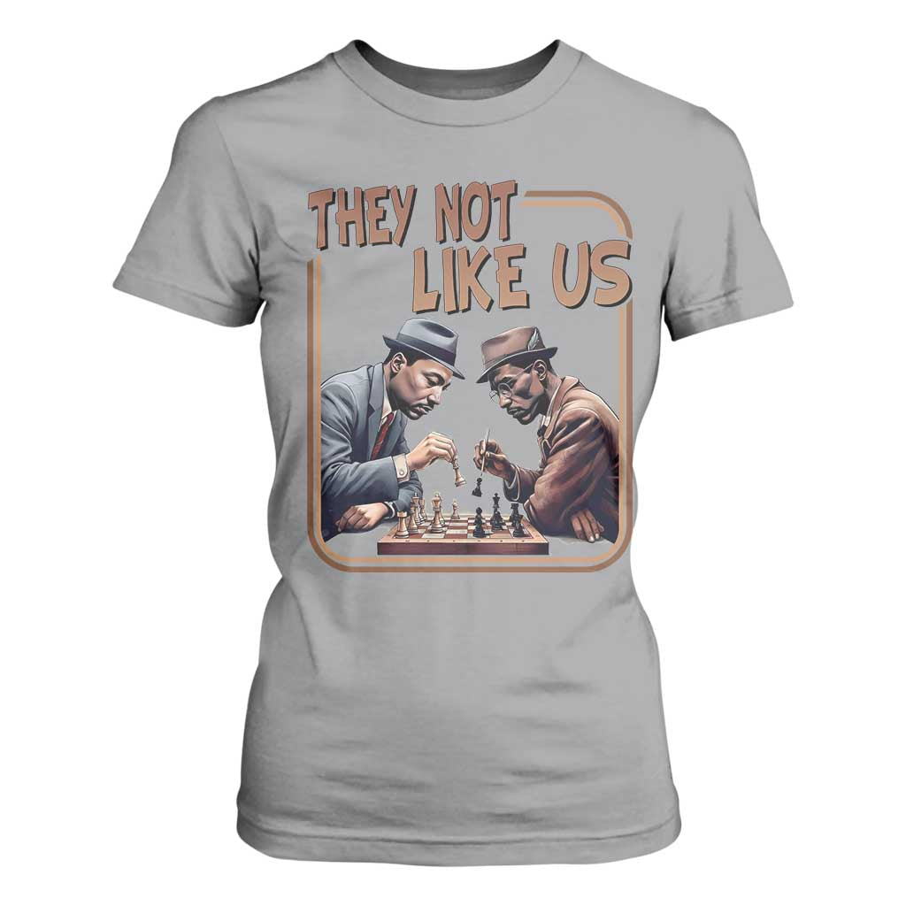 MLK And Malcolm X T Shirt For Women They Not Like Us Revolutionary Leaders - African Pride