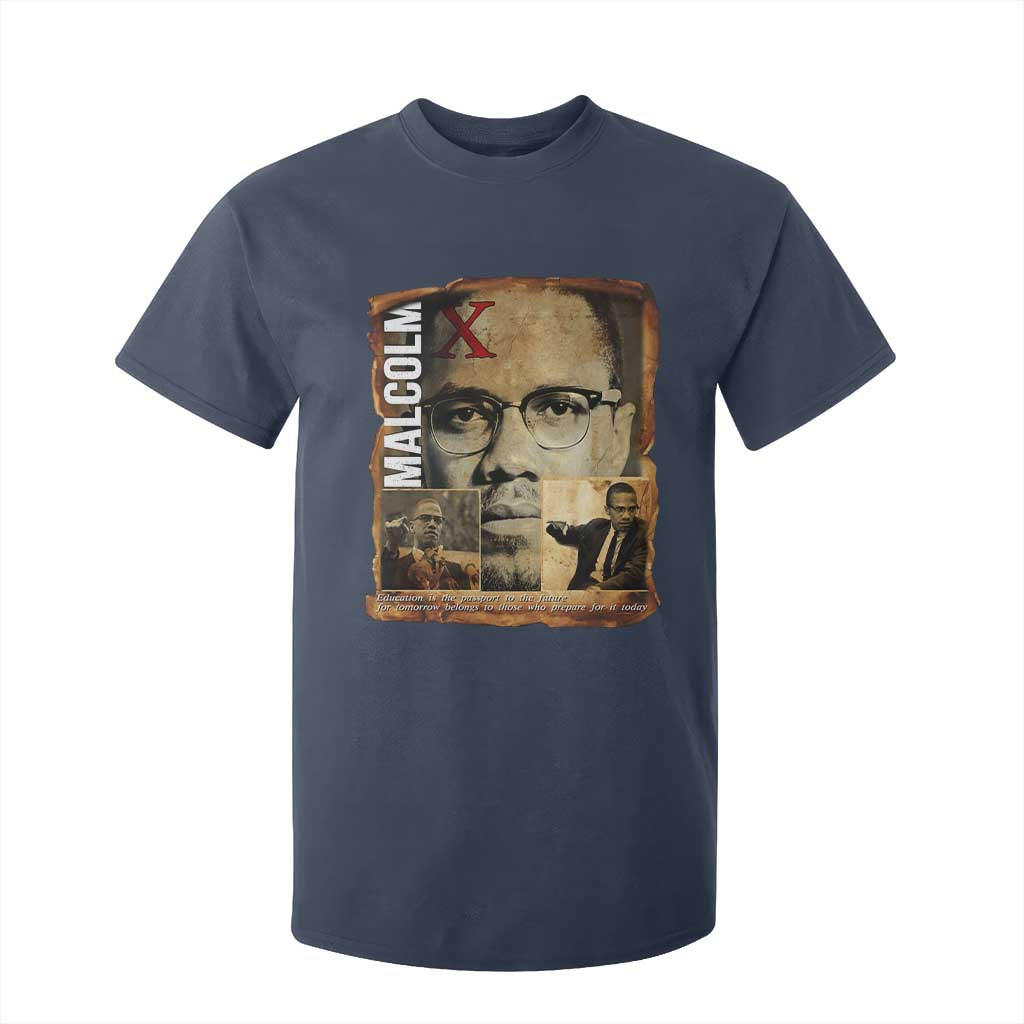 Education Is The Passport To The Future T Shirt For Kid Malcolm X Quote