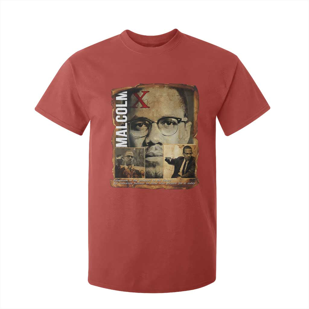 Education Is The Passport To The Future T Shirt For Kid Malcolm X Quote