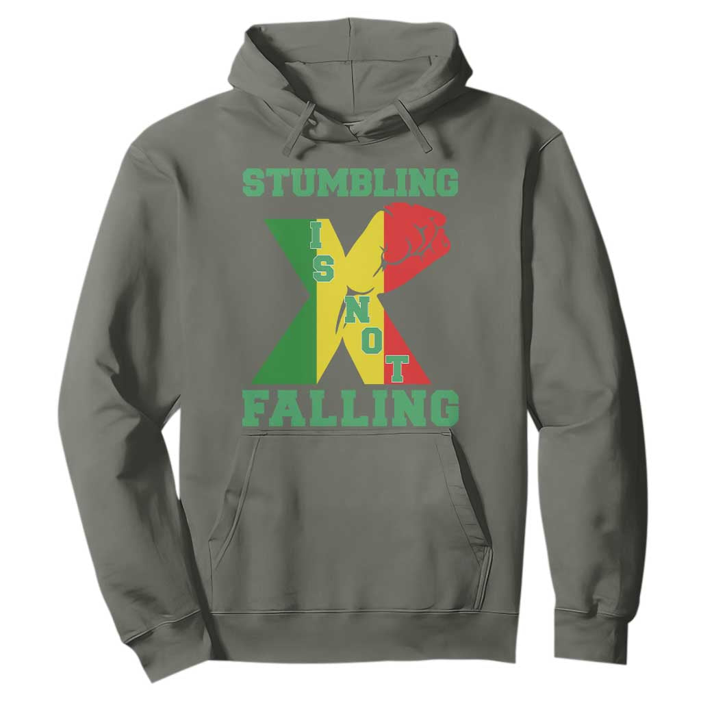 Stumbling Is Not Falling Hoodie African American Black History Month TS12