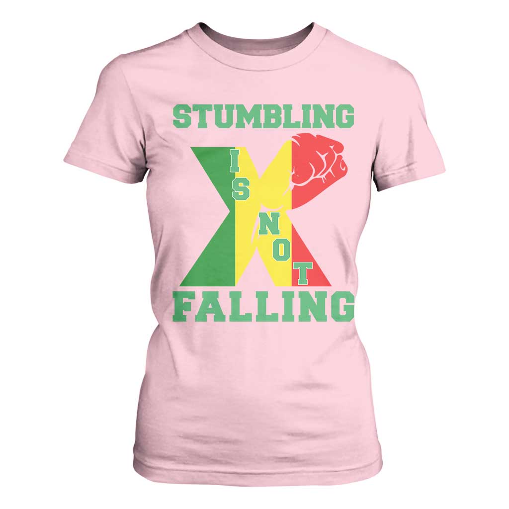 Stumbling Is Not Falling T Shirt For Women African American Black History Month TS12