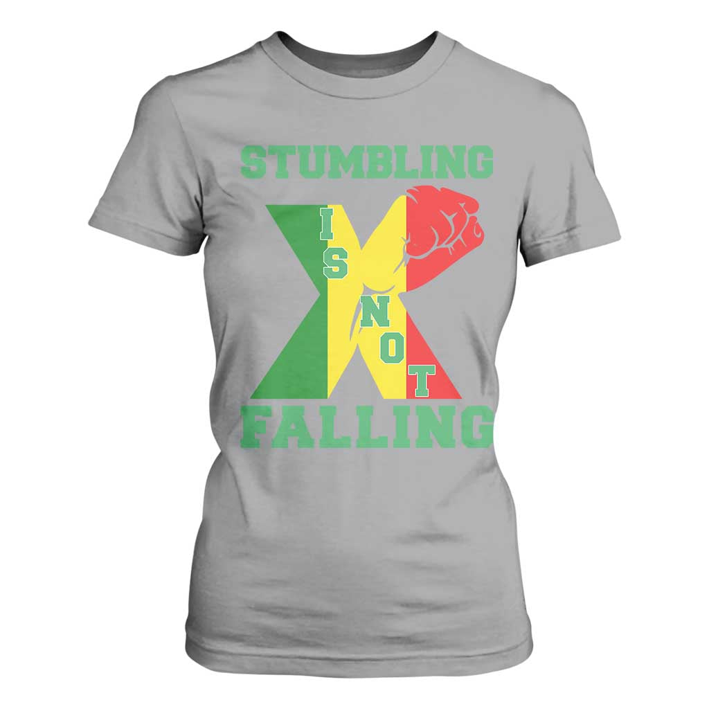 Stumbling Is Not Falling T Shirt For Women African American Black History Month TS12