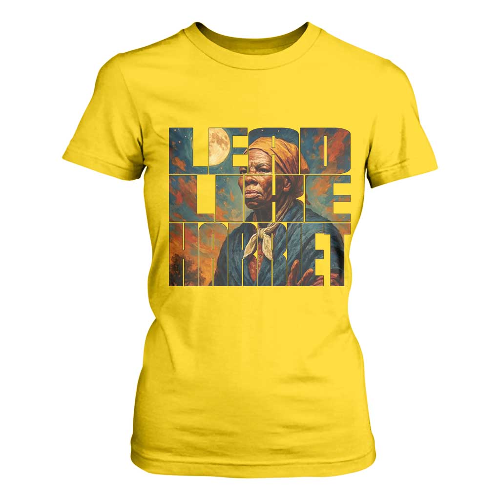 Lead Like Harriet T Shirt For Women Black History Month Juneteenth Quote - African Pride