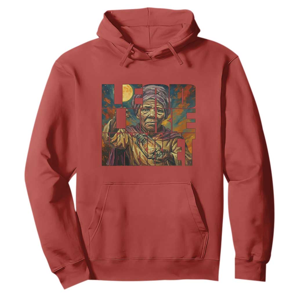 Lead Like Harriet Hoodie Black Women Leadership Quote - African Pride