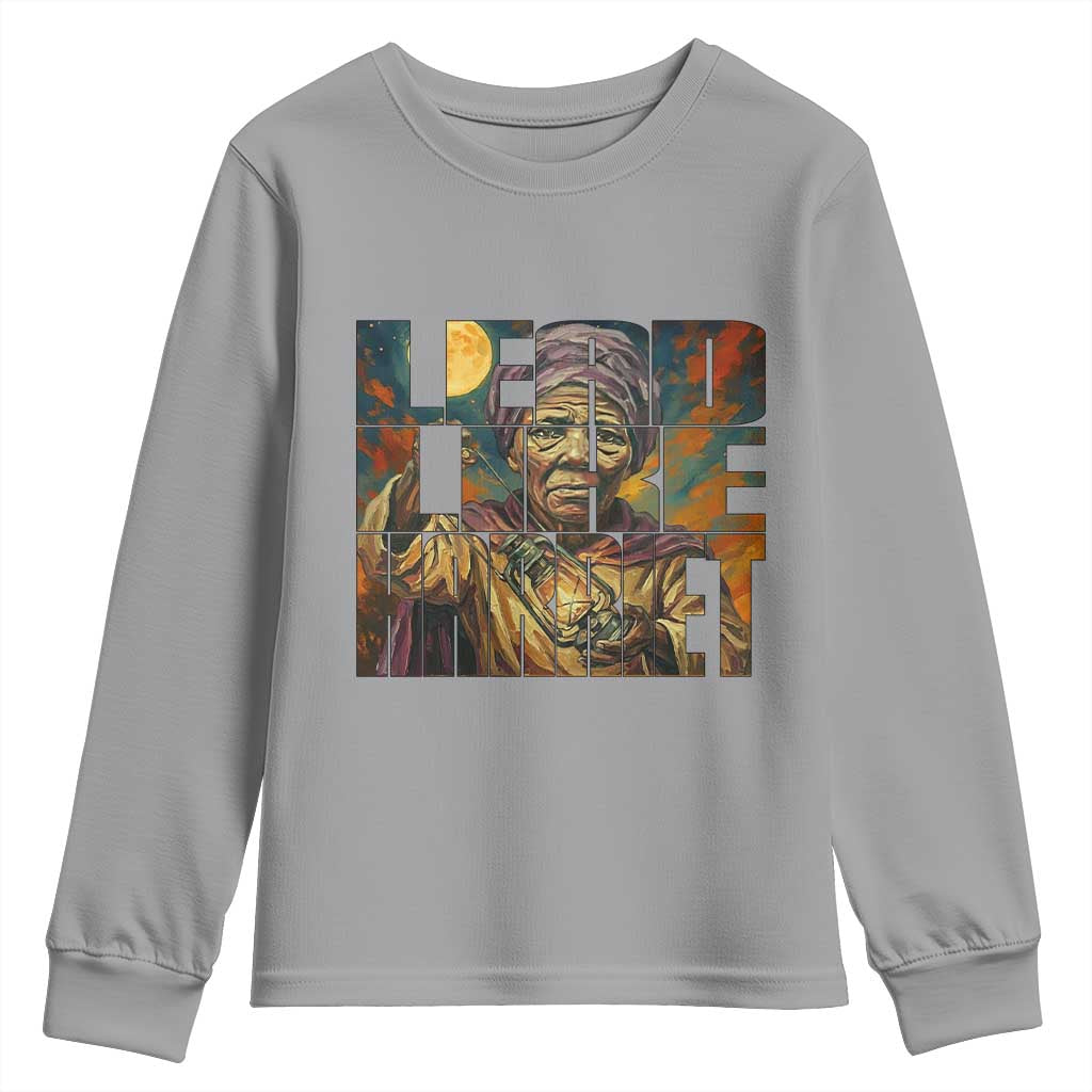 Lead Like Harriet Youth Sweatshirt Black Women Leadership Quote - African Pride