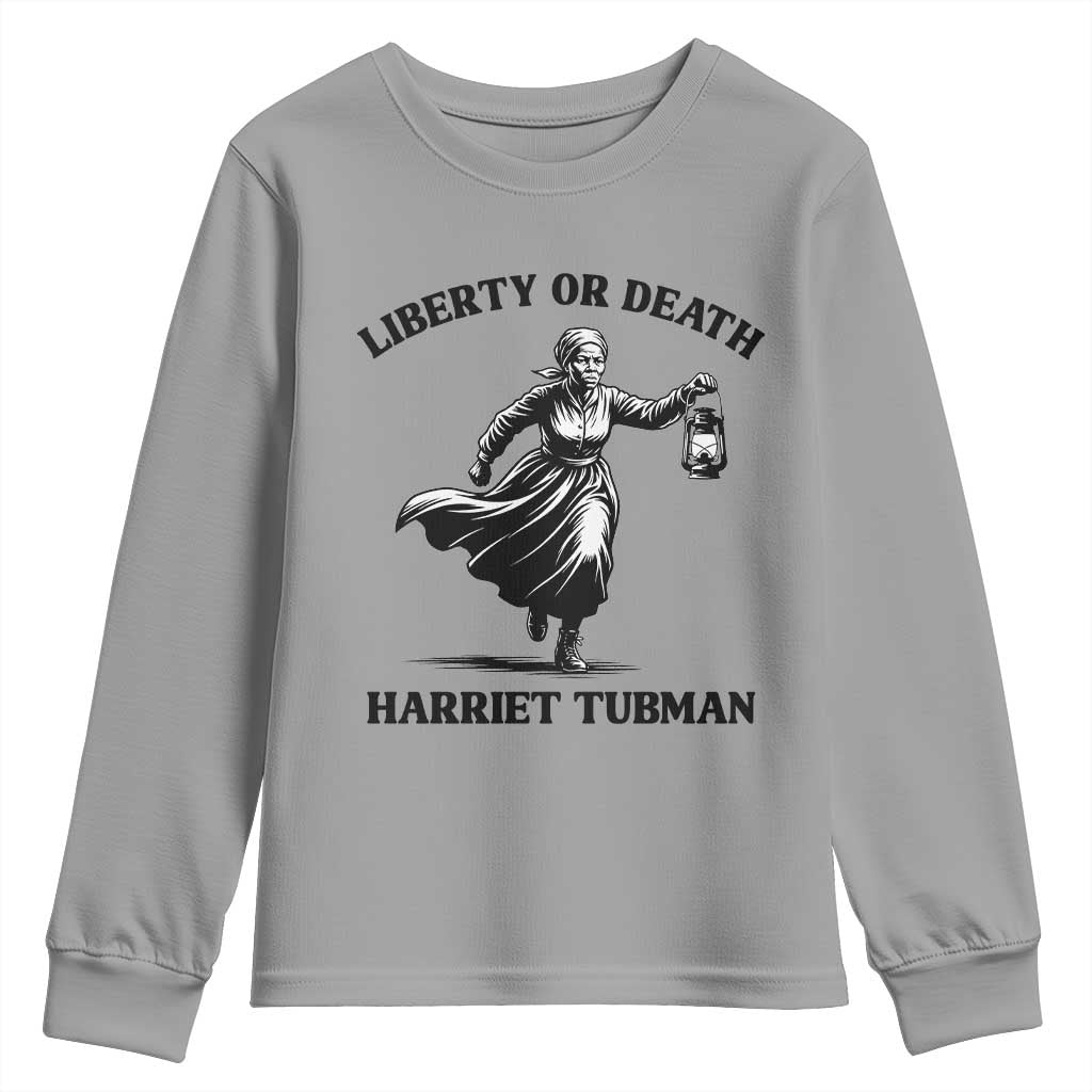 Liberty Or Death Youth Sweatshirt Harriet Tubman Quote - African Pride