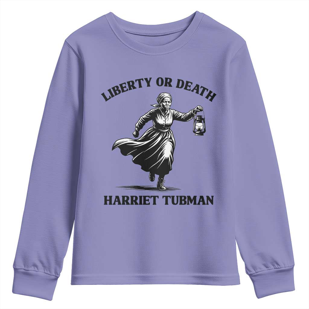 Liberty Or Death Youth Sweatshirt Harriet Tubman Quote - African Pride