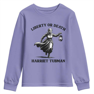 Liberty Or Death Youth Sweatshirt Harriet Tubman Quote - African Pride