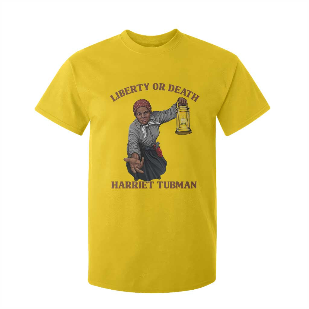 Harriet Tubman Freedom Quote T Shirt For Kid Liberty Or Death - African Pride