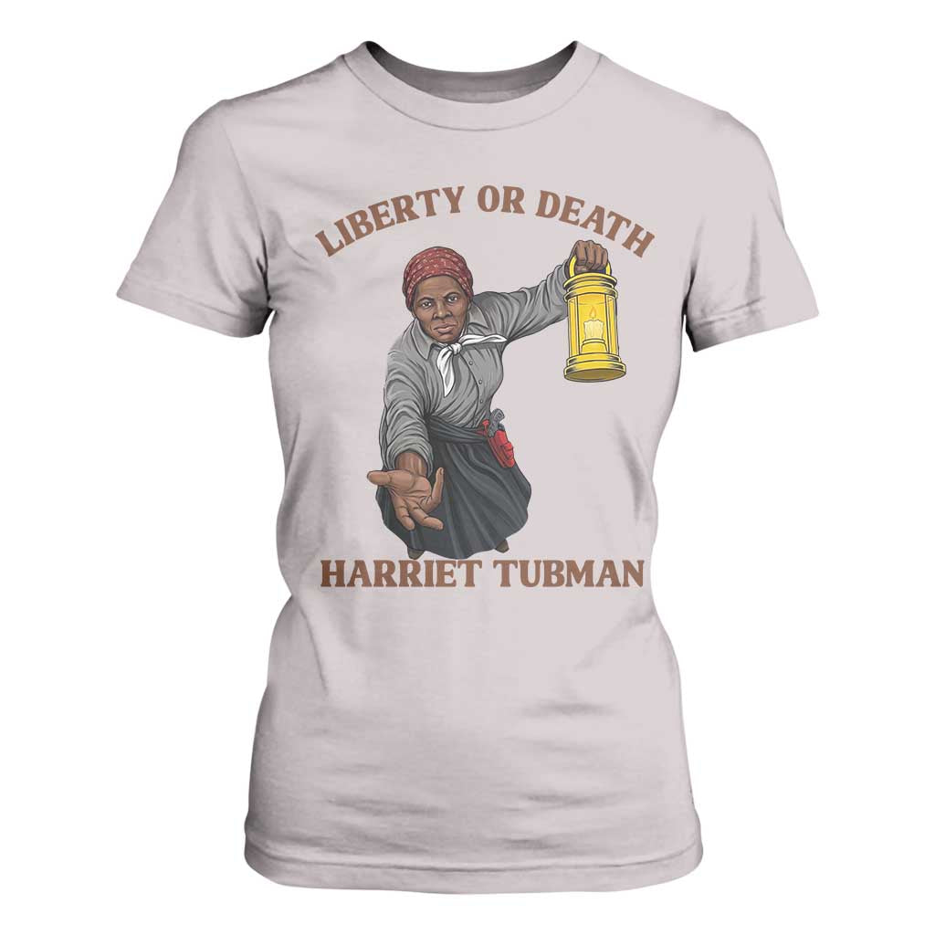 Harriet Tubman Freedom Quote T Shirt For Women Liberty Or Death - African Pride