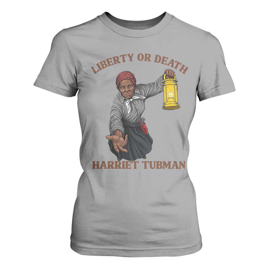 Harriet Tubman Freedom Quote T Shirt For Women Liberty Or Death - African Pride