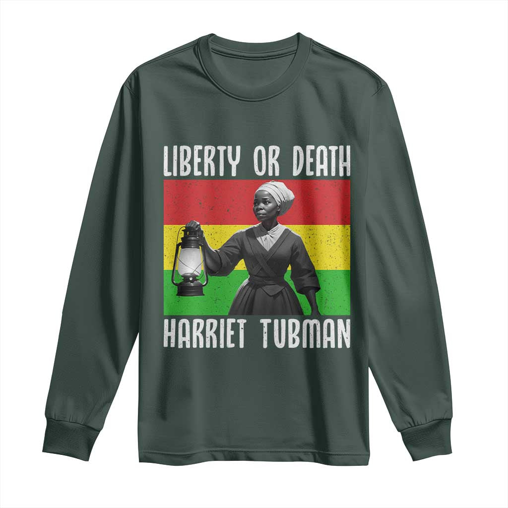 Harriet Tubman Women Leadership Long Sleeve Shirt Liberty Or Death