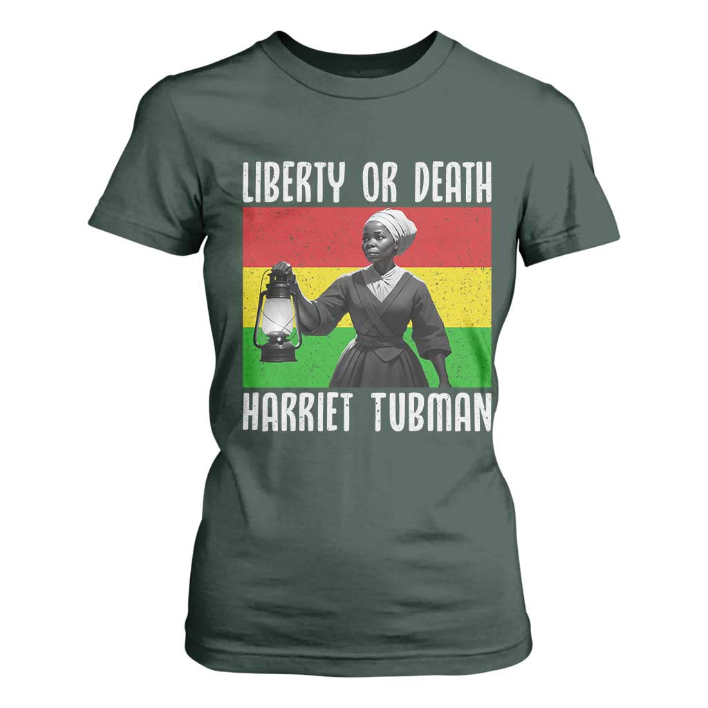 Harriet Tubman Women Leadership T Shirt For Women Liberty Or Death