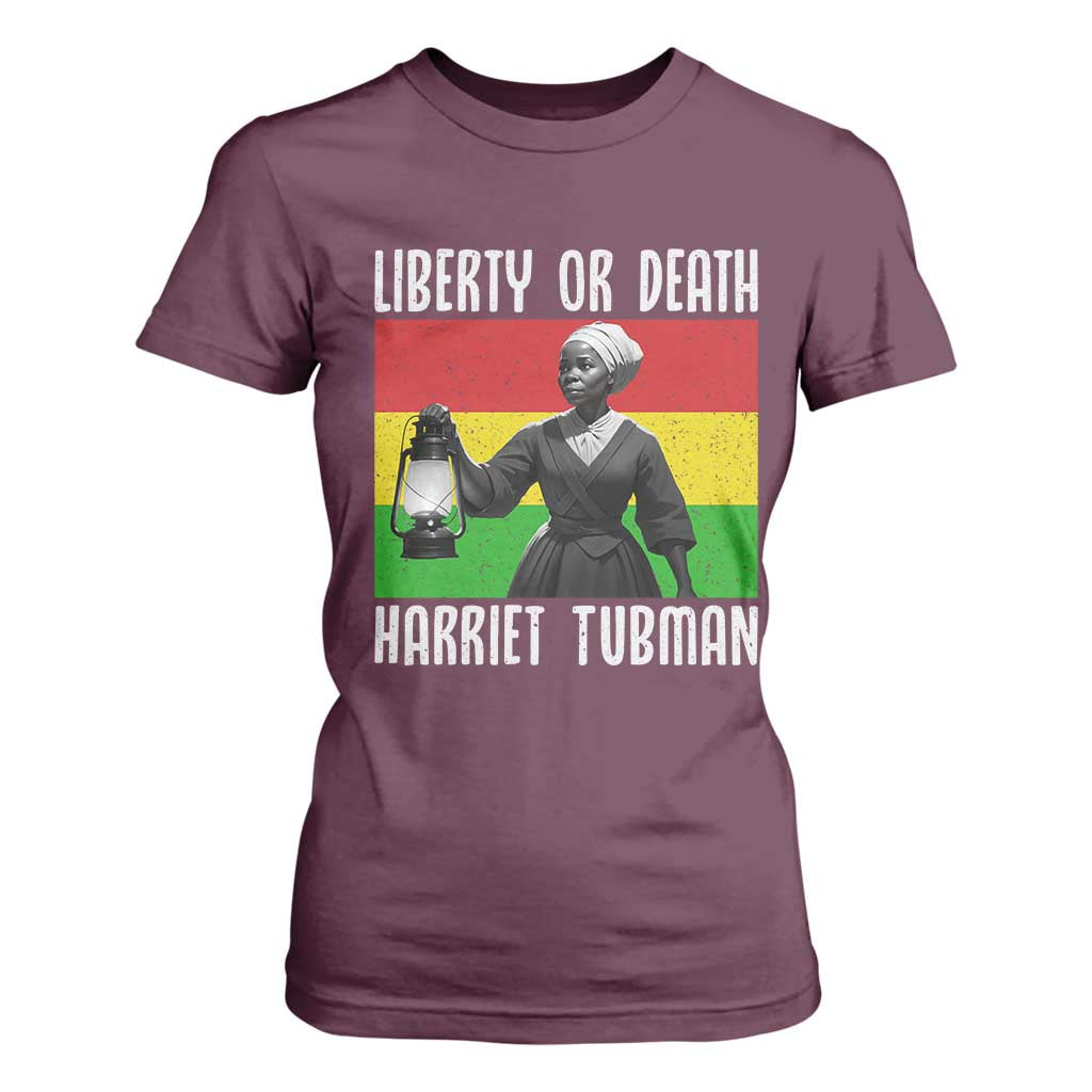 Harriet Tubman Women Leadership T Shirt For Women Liberty Or Death