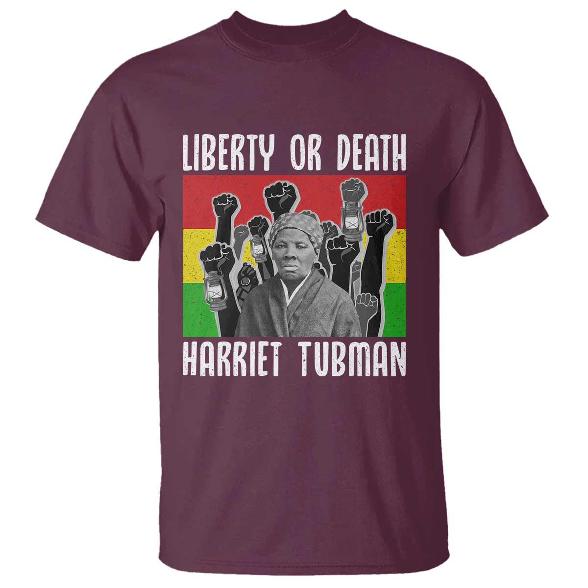 Harriet Tubman T Shirt Liberty Or Death Women Empowerment Quote - African Pride