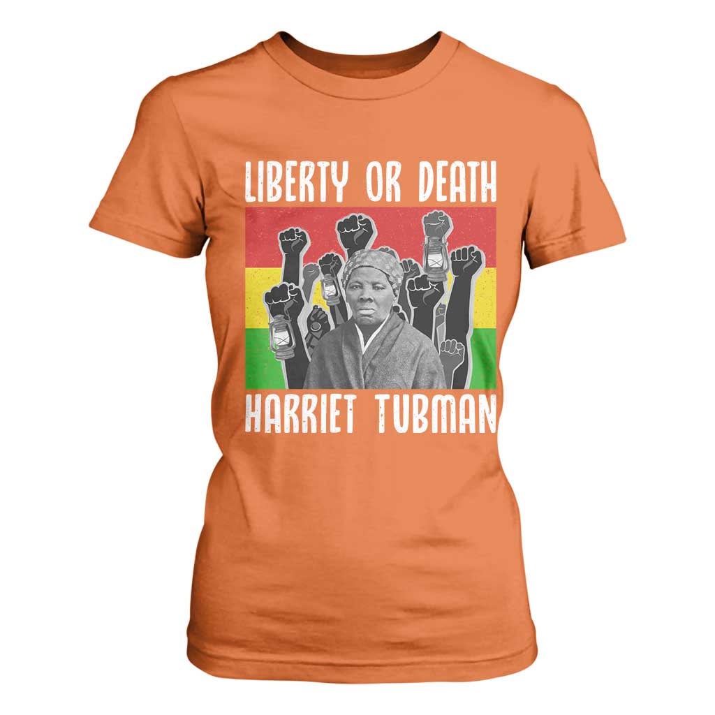Harriet Tubman T Shirt For Women Liberty Or Death Women Empowerment Quote - African Pride