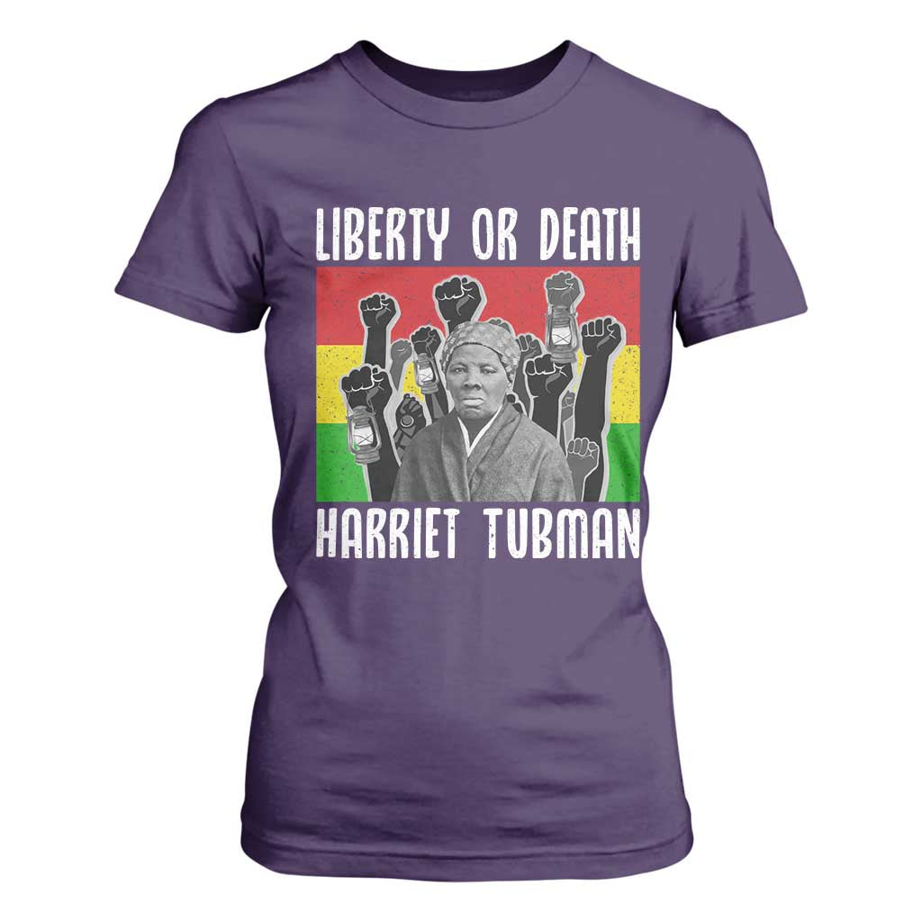 Harriet Tubman T Shirt For Women Liberty Or Death Women Empowerment Quote - African Pride