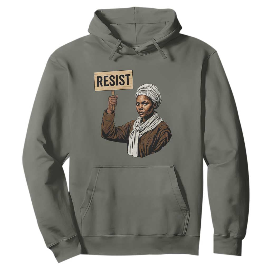 Funny Harriet Tubman Says Resist Hoodie Black Pride Inspiration Gift - African Pride