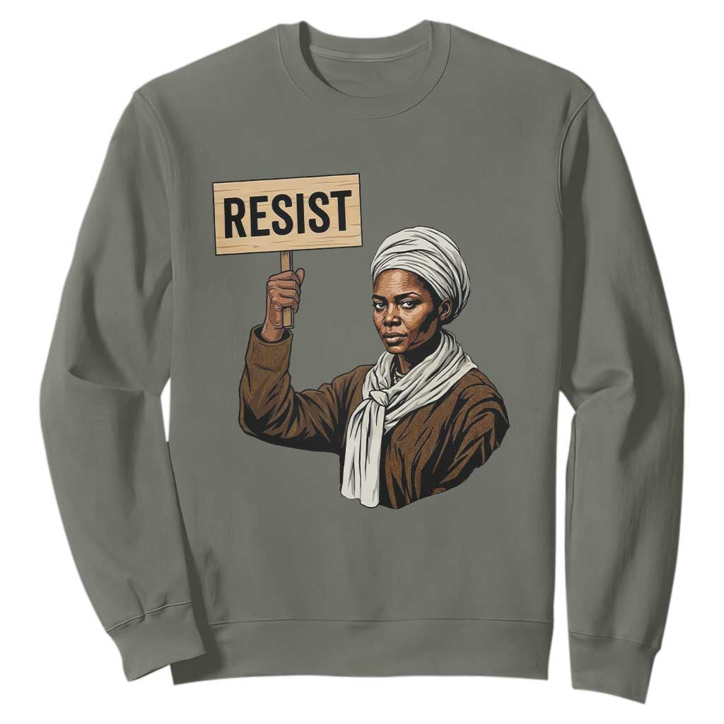 Funny Harriet Tubman Says Resist Sweatshirt Black Pride Inspiration Gift - African Pride