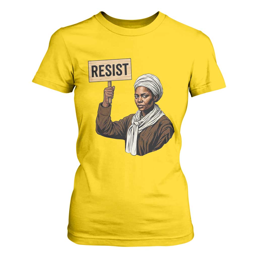 Funny Harriet Tubman Says Resist T Shirt For Women Black Pride Inspiration Gift - African Pride