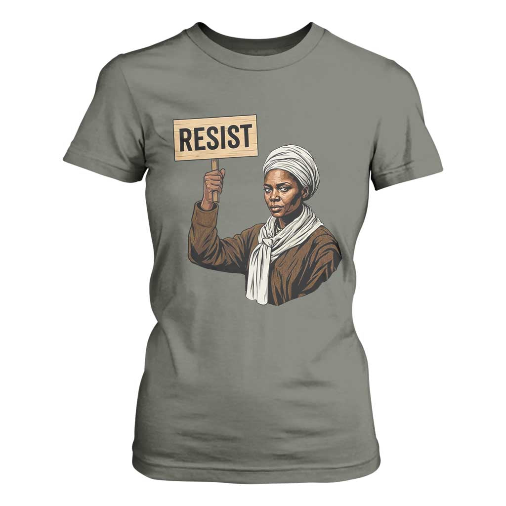 Funny Harriet Tubman Says Resist T Shirt For Women Black Pride Inspiration Gift - African Pride