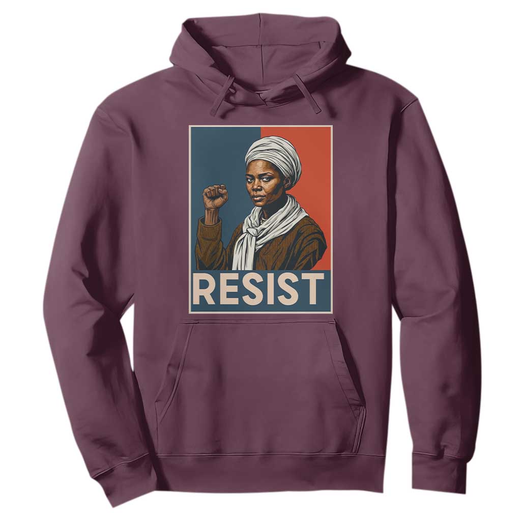 Funny Harriet Tubman Says Resist Hoodie Strong Black Woman Leader - African Pride