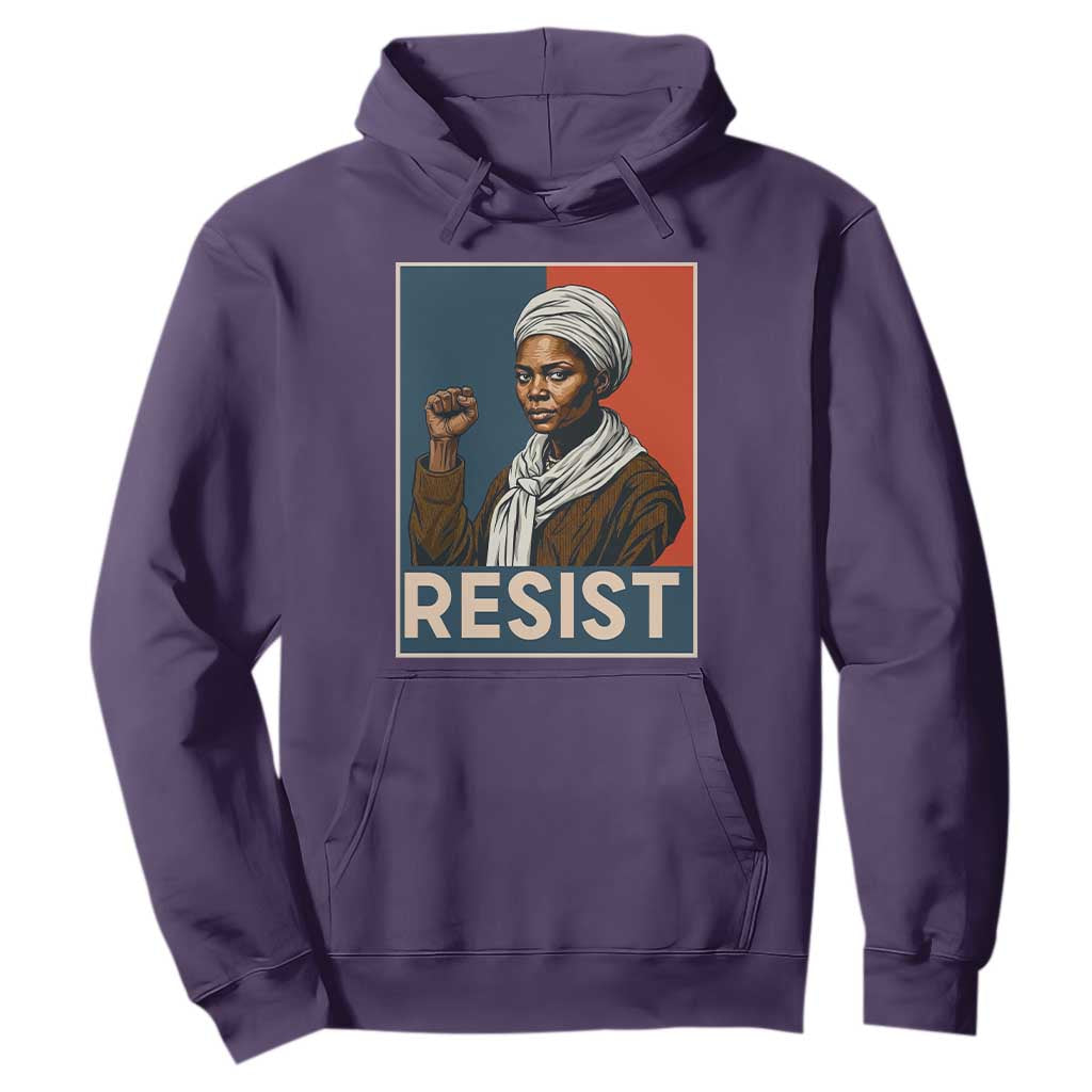 Funny Harriet Tubman Says Resist Hoodie Strong Black Woman Leader - African Pride
