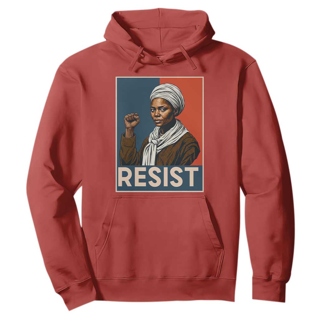 Funny Harriet Tubman Says Resist Hoodie Strong Black Woman Leader - African Pride