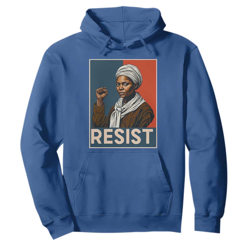 Funny Harriet Tubman Says Resist Hoodie Strong Black Woman Leader - African Pride