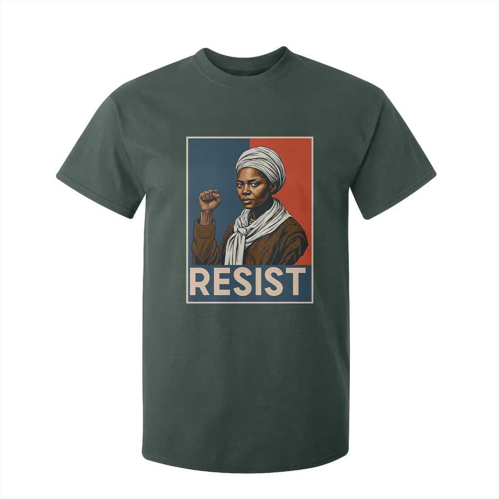 Funny Harriet Tubman Says Resist T Shirt For Kid Strong Black Woman Leader - African Pride