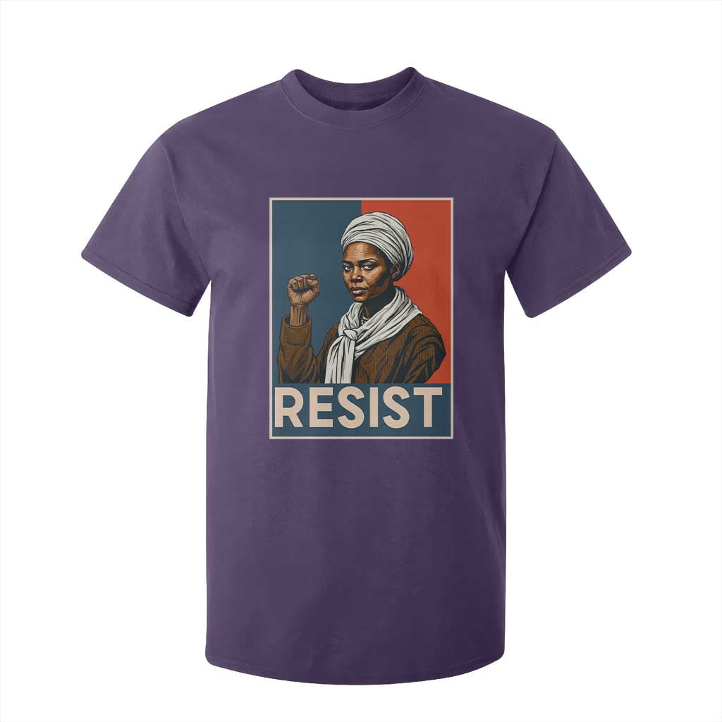Funny Harriet Tubman Says Resist T Shirt For Kid Strong Black Woman Leader - African Pride