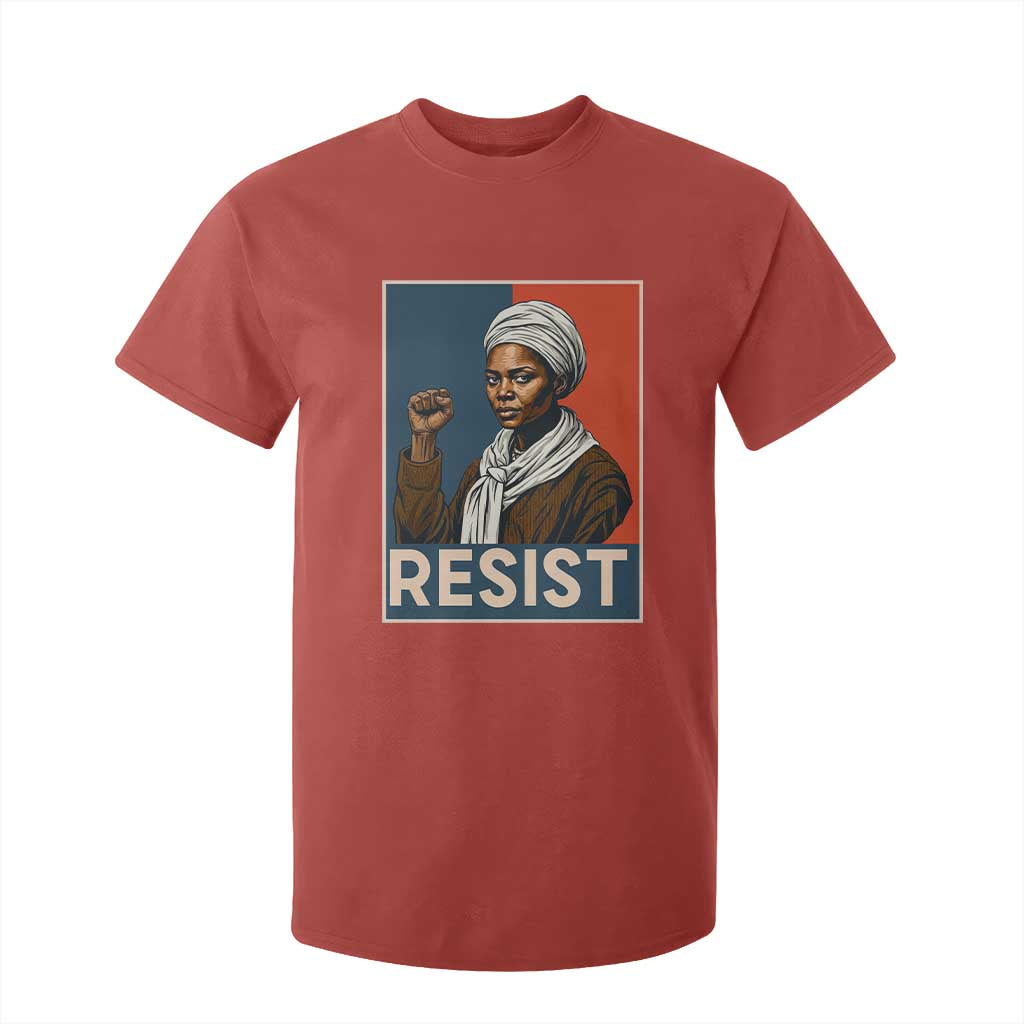 Funny Harriet Tubman Says Resist T Shirt For Kid Strong Black Woman Leader - African Pride