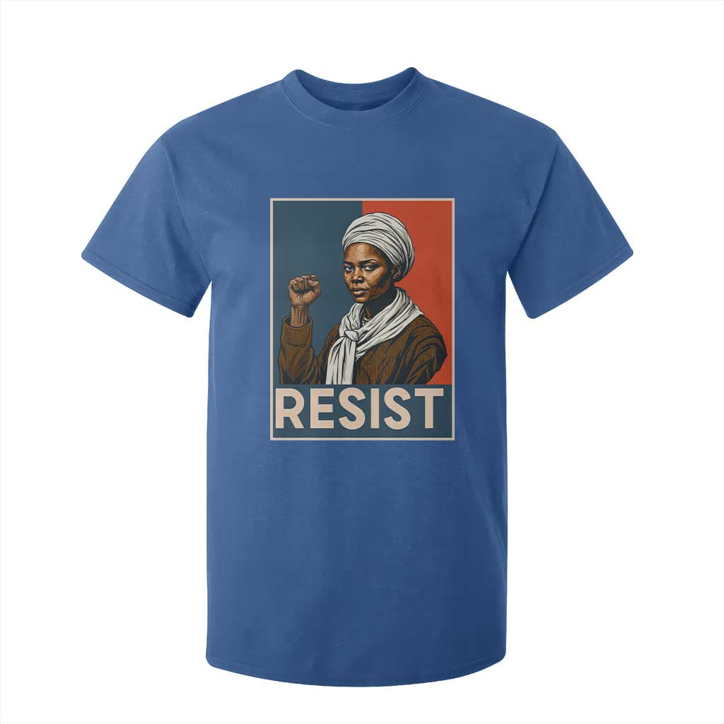 Funny Harriet Tubman Says Resist T Shirt For Kid Strong Black Woman Leader - African Pride