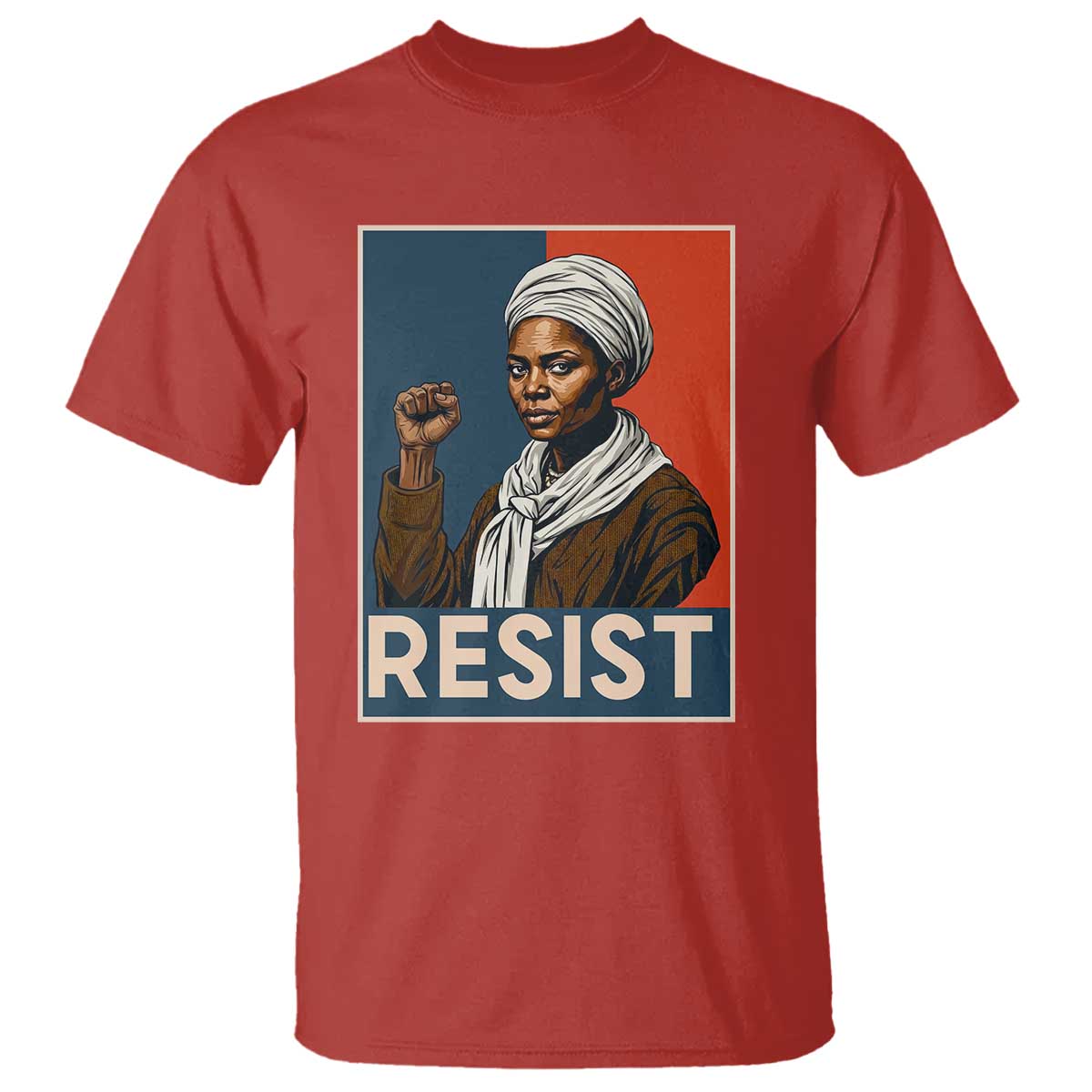 Funny Harriet Tubman Says Resist T Shirt Strong Black Woman Leader - African Pride
