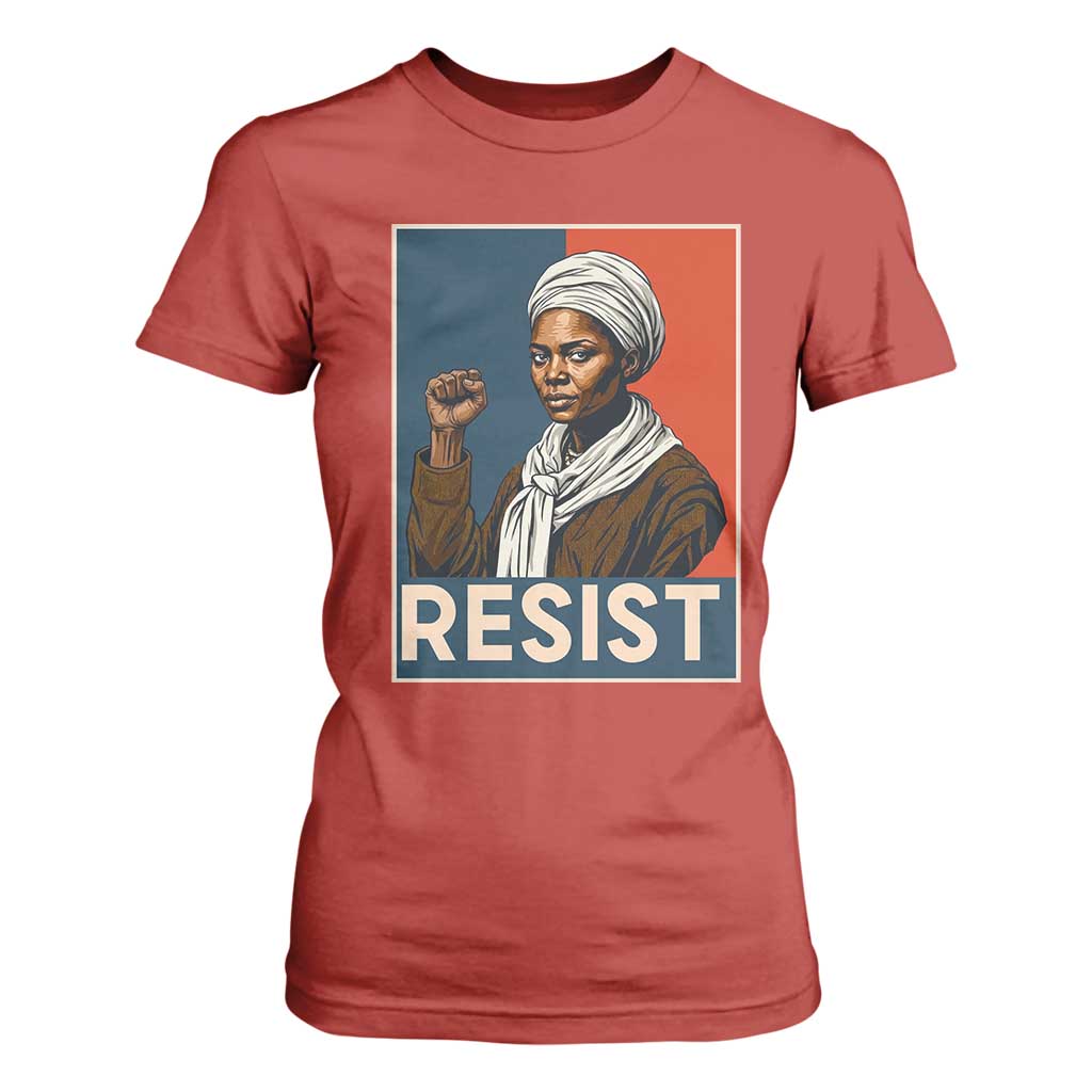 Funny Harriet Tubman Says Resist T Shirt For Women Strong Black Woman Leader - African Pride