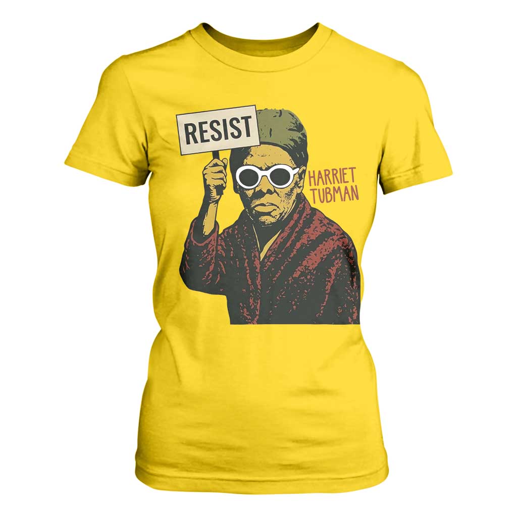 Funny Harriet Tubman Says Resist T Shirt For Women Female Empowerment History Gift - African Pride