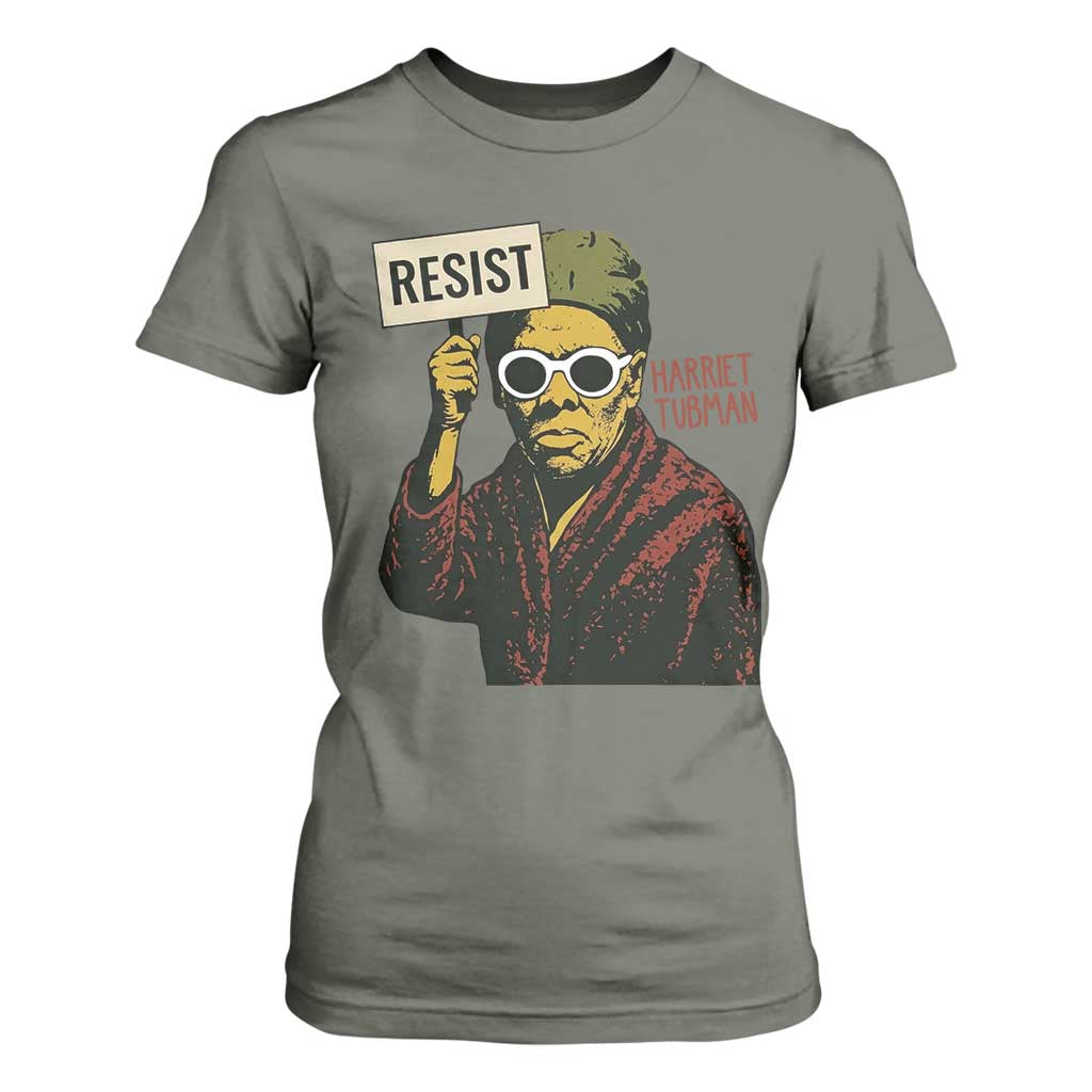 Funny Harriet Tubman Says Resist T Shirt For Women Female Empowerment History Gift - African Pride