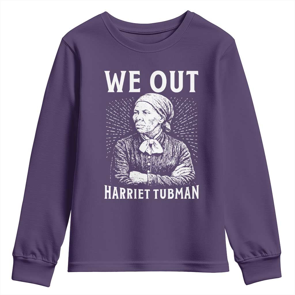 We Out Harriet Tubman Youth Sweatshirt Black Women Empowerment