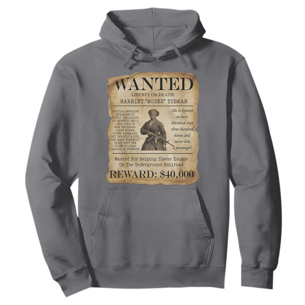 Harriet Tubman Wanted Reward Poster Hoodie Liberty Or Death