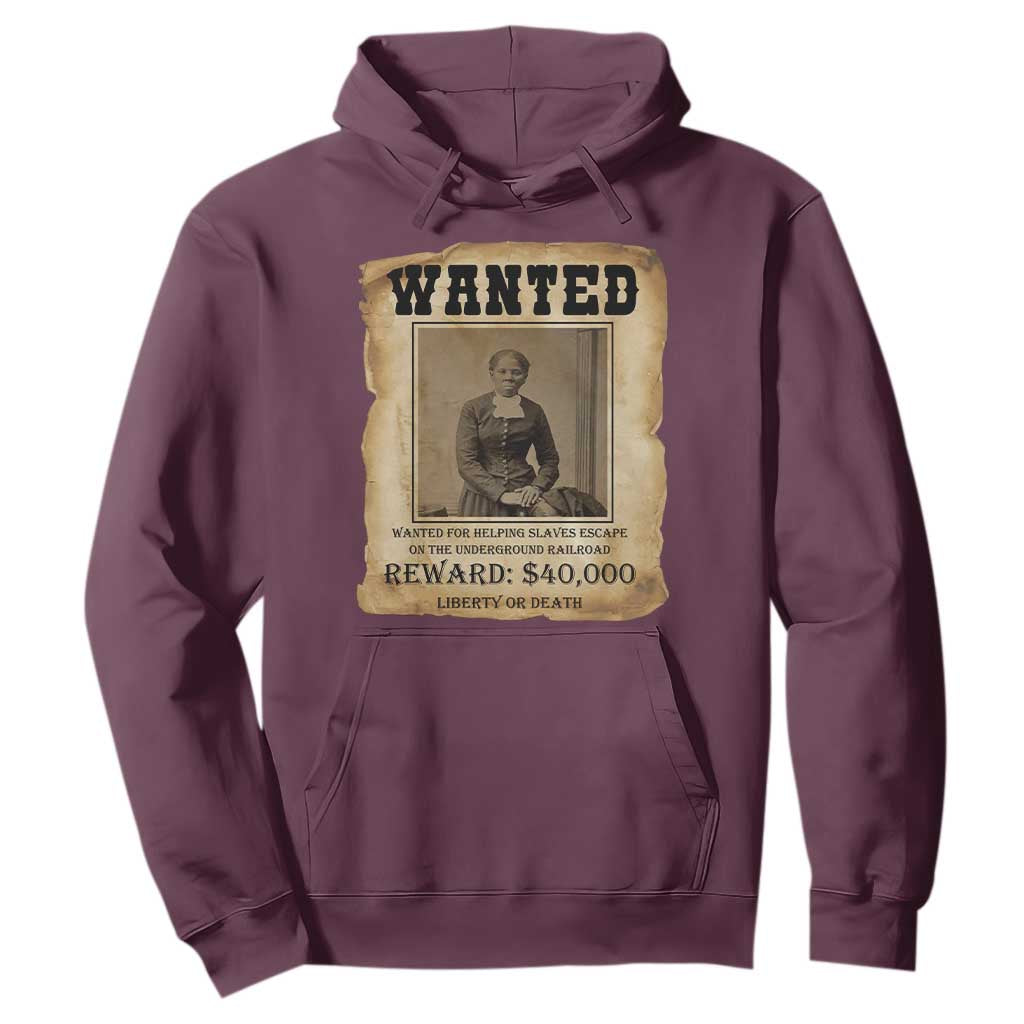 Harriet Tubman Wanted Reward Poster Hoodie Freedom Or Death