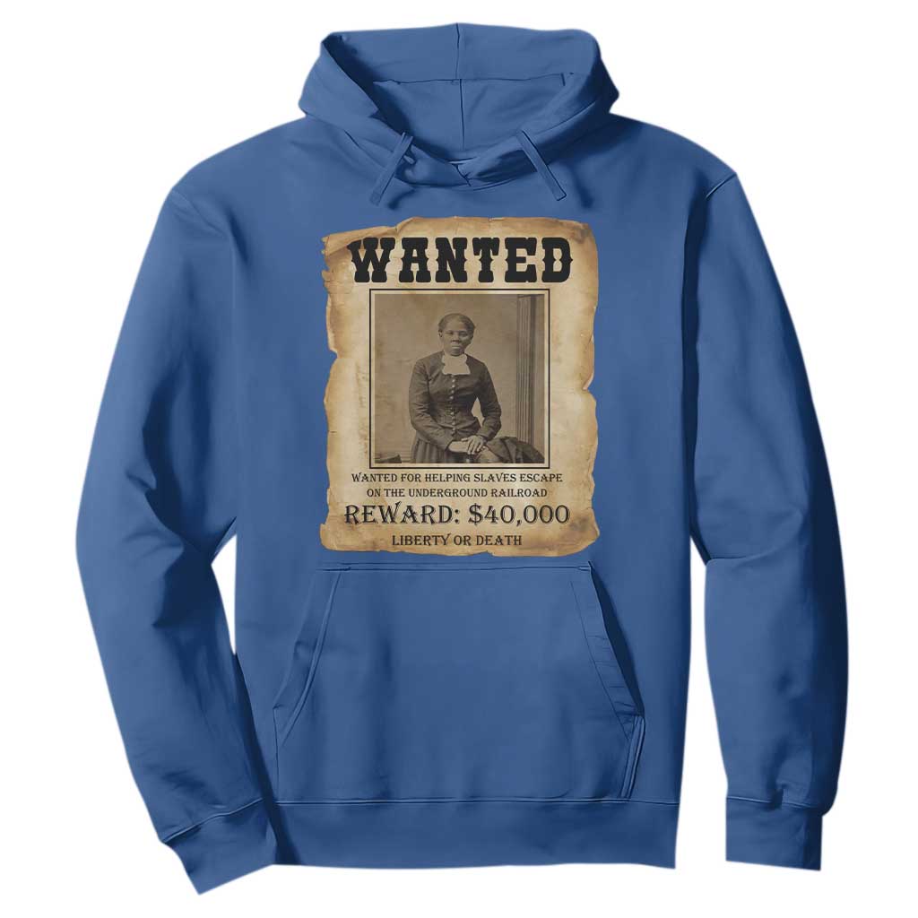 Harriet Tubman Wanted Reward Poster Hoodie Freedom Or Death