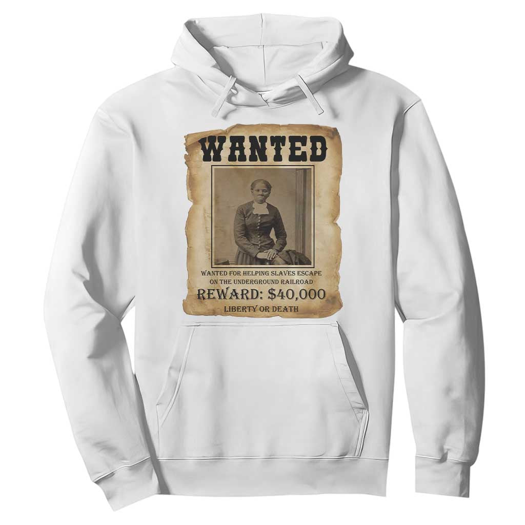 Harriet Tubman Wanted Reward Poster Hoodie Freedom Or Death