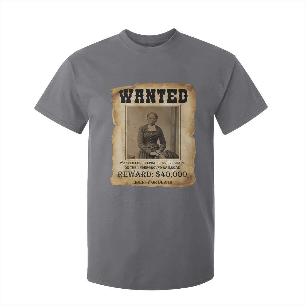 Harriet Tubman Wanted Reward Poster T Shirt For Kid Freedom Or Death