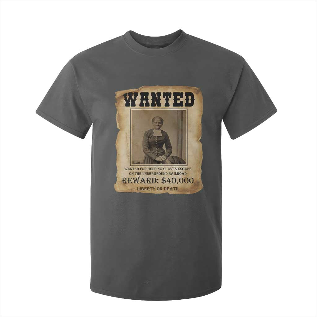 Harriet Tubman Wanted Reward Poster T Shirt For Kid Freedom Or Death