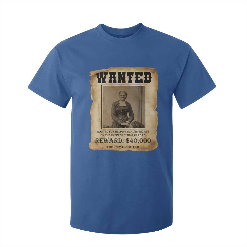 Harriet Tubman Wanted Reward Poster T Shirt For Kid Freedom Or Death