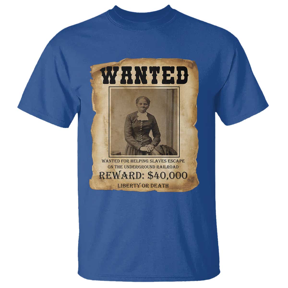 Harriet Tubman Wanted Reward Poster T Shirt Freedom Or Death