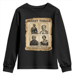 Vintage Harriet Tubman Poster Youth Sweatshirt I Freed A Thousand People