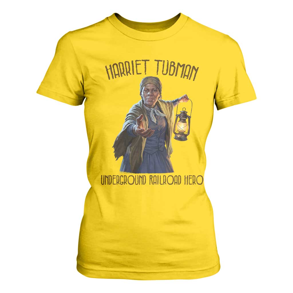 Harriet Tubman T Shirt For Women Underground Railroad Hero Black History Month Gift
