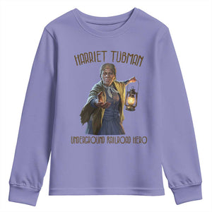 Harriet Tubman Youth Sweatshirt Underground Railroad Hero Black History Month Gift